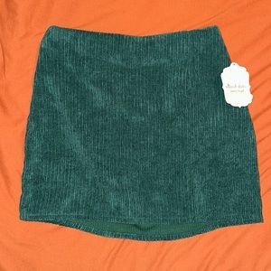 Corduroy mini skirt